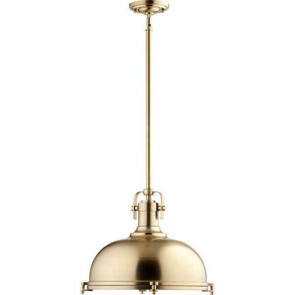 Vista Aged Brass One-Light Pendant, image 1