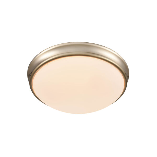 Modern Gold Two-Light Flushmount Ceiling Light, image 1