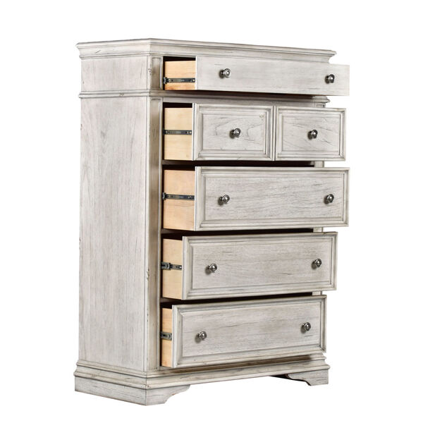 Highland Park Distressed Rustic Ivory Chest, image 4