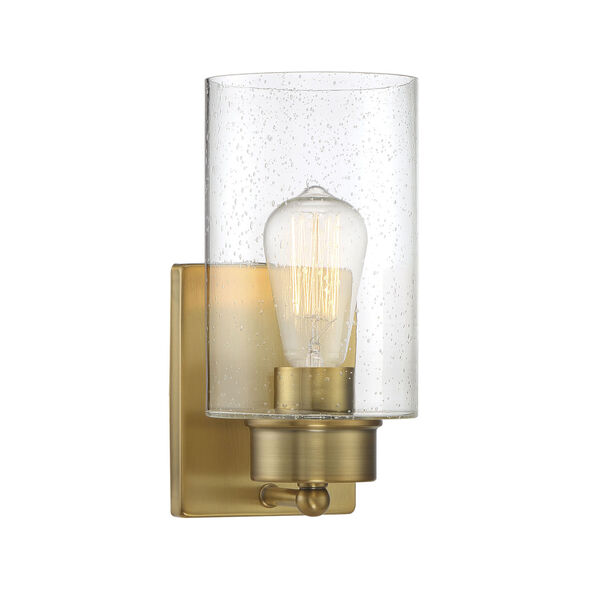 Nicollet Natural Brass Five-Inch One-Light Wall Sconce, image 1