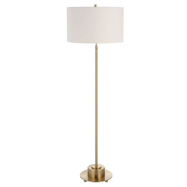 Prominence Brushed Brass Floor Lamp, image 5