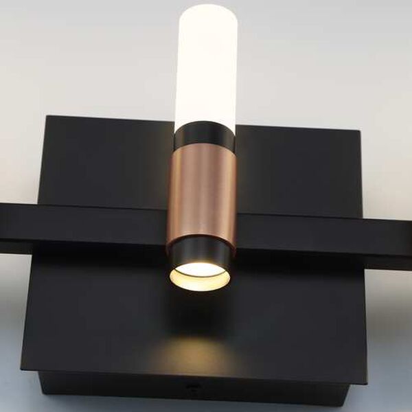 Albany Black Brass 10-Light Integrated LED Bath Vanity, image 4