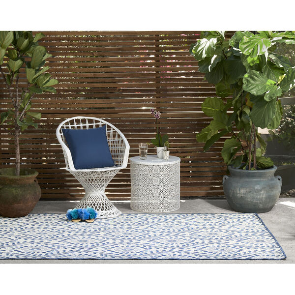 Riviera Blue and Gray Indoor/Outdoor Rug, image 2