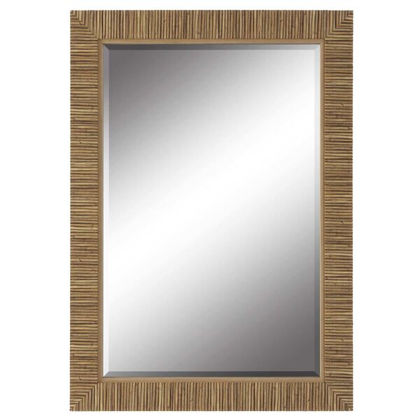 Wellington Faux Rattan Frame Wall Mirror, image 2