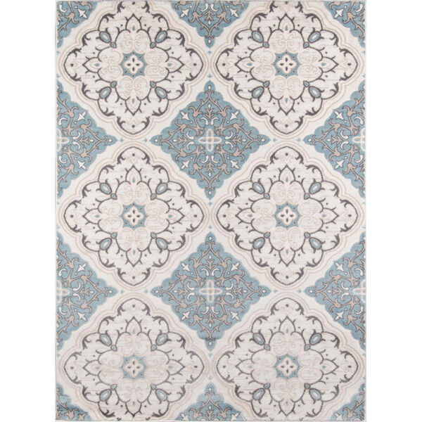 Brooklyn Heights Damask Ivory Rectangular: 7 Ft. 10 In. x 9 Ft. 10 In. Rug, image 1