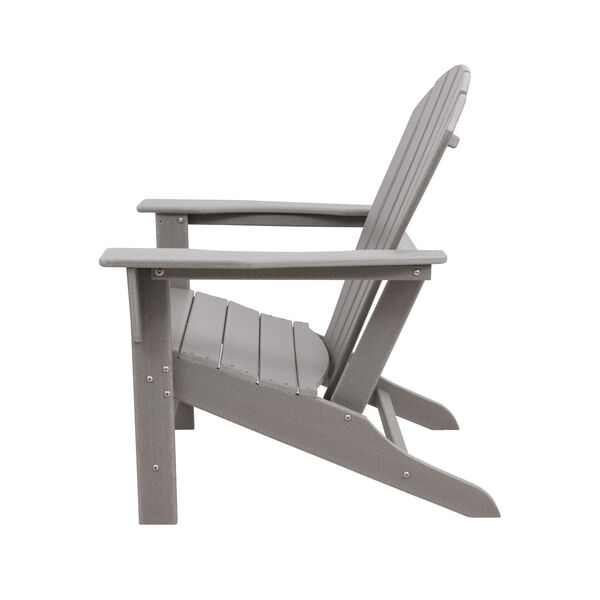 BellaGreen Gray Recycled Adirondack Chair - (Open Box), image 4