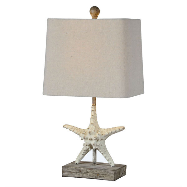 Darla Cottage White One-Light Table Lamp, image 1
