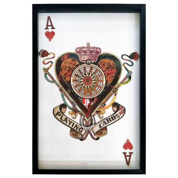 Ace of Hearts Framed Wall Art, image 1