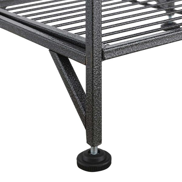 Xtra Storage Speckled Gray Five-Tier Folding Metal Shelf, image 5