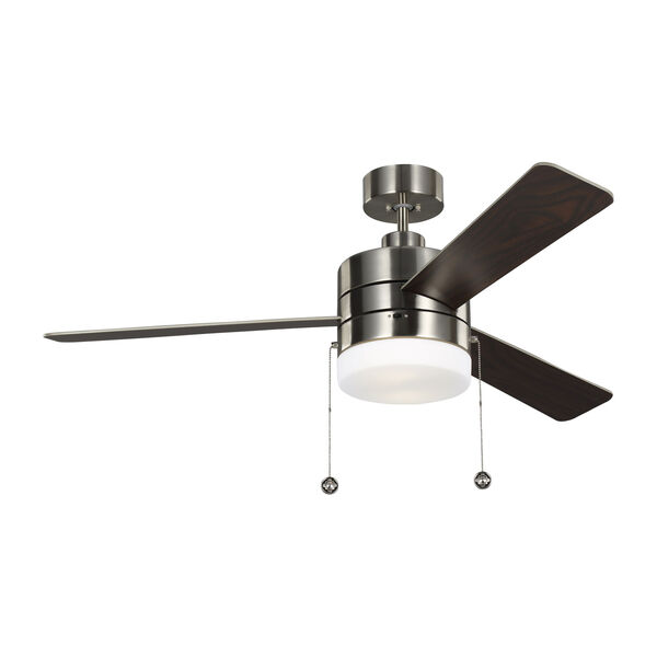 Syrus Brushed Steel 52-Inch Two-Light Ceiling Fan, image 7