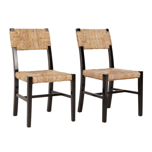 Arnold Black and Natural  Dining Chair Set of Two, image 1