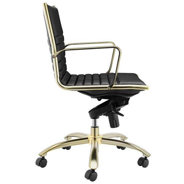 Dirk Black Low Back Office Chair, image 4