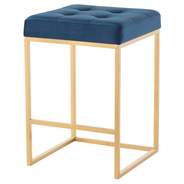 Chi Navy and Gold Counter Stool, image 1