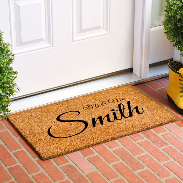 Personalized Vienna Mr. and Mrs. 30 In. x 48 In. Doormat, image 2