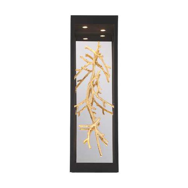Aerie Black Gold Four-Light Integrated LED Wall Sconce, image 2