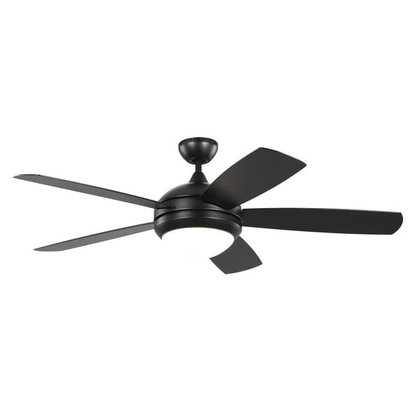 Discus Outdoor Matte Black 52-Inch LED Indoor Outdoor Ceiling Fan, image 1