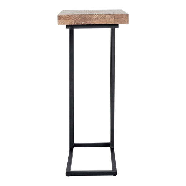 Mila White Oil and Black 16-Inch Side Table, image 3