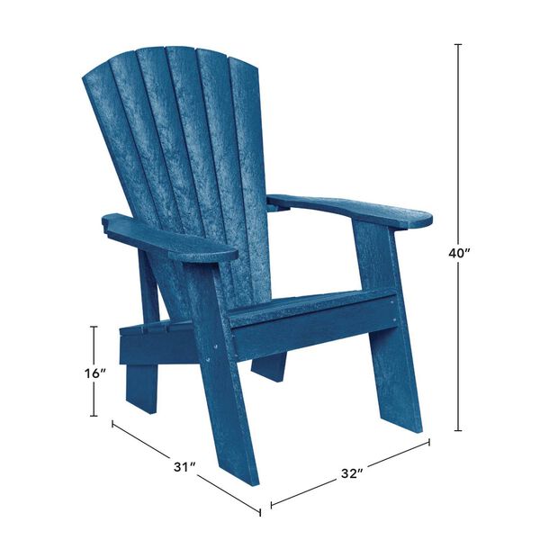 Capterra Casual Pacific Blue Adirondack Chair, image 5