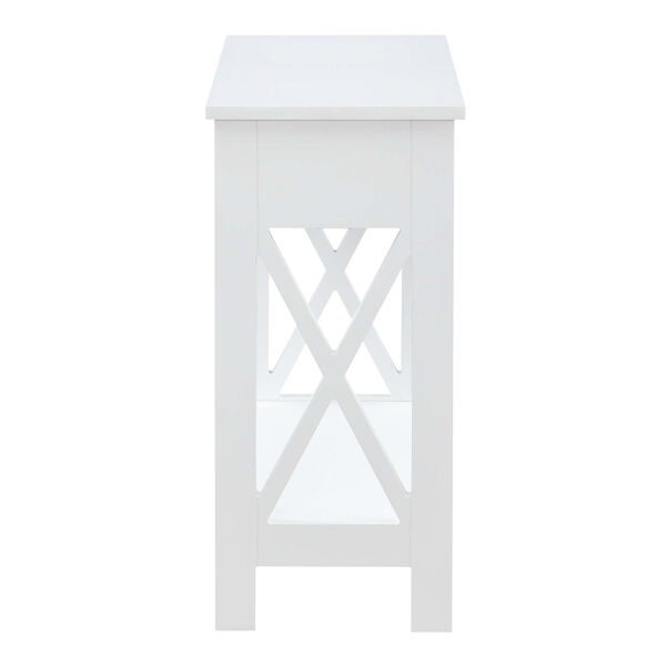 Oxford White Flip Top End Table with Charging Station, image 6