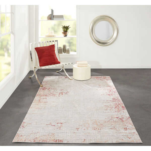 Genevieve Red Rectangular: 3 Ft. 10 In. x 5 Ft. 7 In. Rug, image 2
