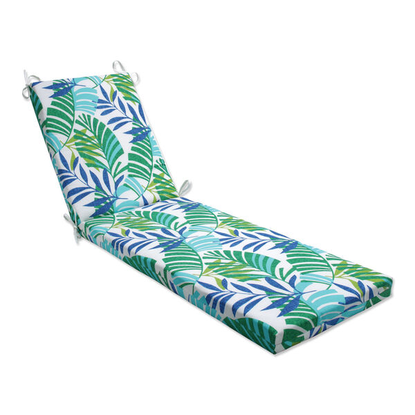 Islamorada Blue and Green Chaise Lounge Cushion, image 1