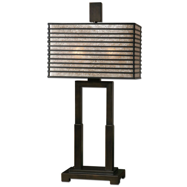 Becton Oil Rubbed Bronze Two-Light Table Lamp, image 1