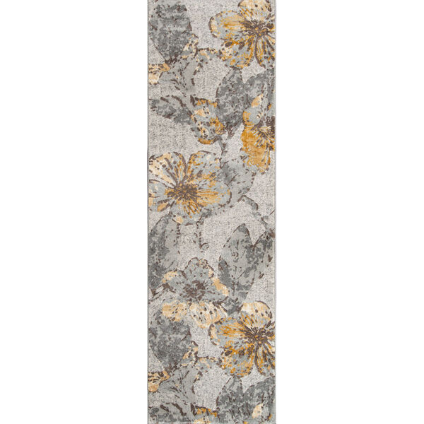 Luxe Floral Gray Rectangular: 7 Ft. 10 In. x 9 Ft. 10 In. Rug, image 6
