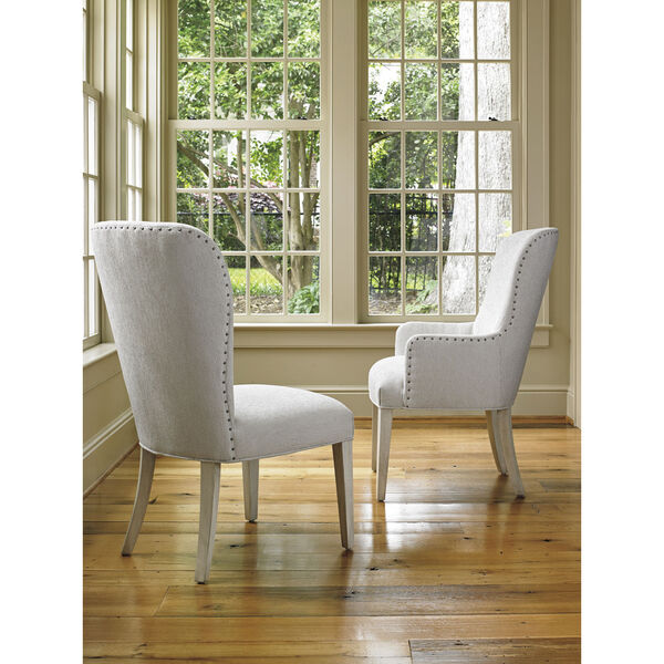 Oyster Bay White Baxter Upholstered Side Chair, image 2