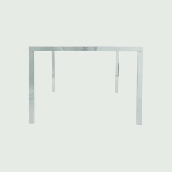 Arcadia Polished Stainless Steel Dining Table, image 5