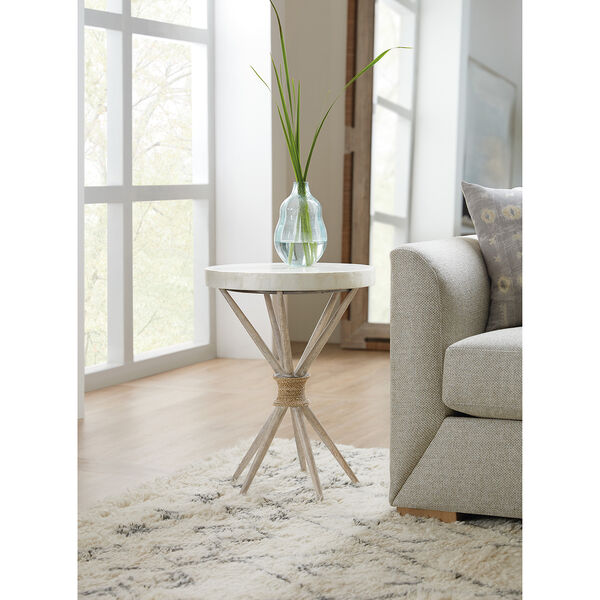 Amani White Accent Table, image 3