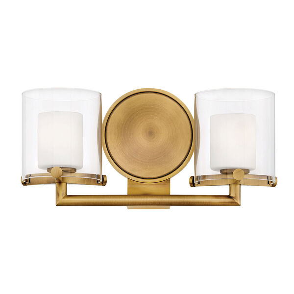 Rixon Heritage Brass Two-Light Bath Light, image 1