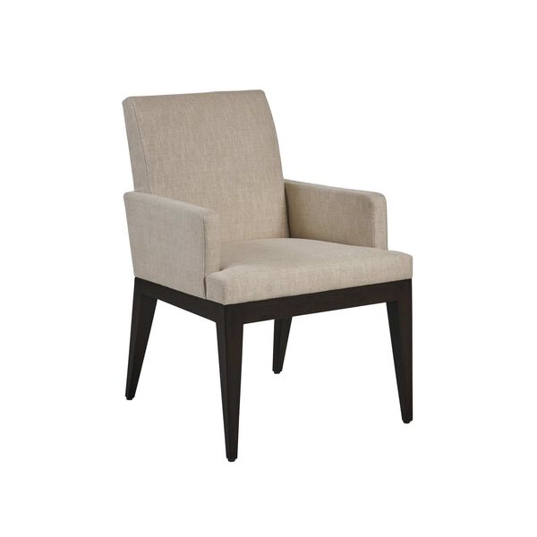 Zanzibar Espresso Cream Murano Upholstered Arm Chair, image 1