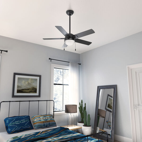 Zeal Matte Black 44-Inch LED Ceiling Fan, image 6