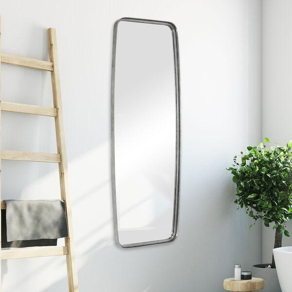 Linden Antique Silver Full Length Oblong Wall Mirror, image 1