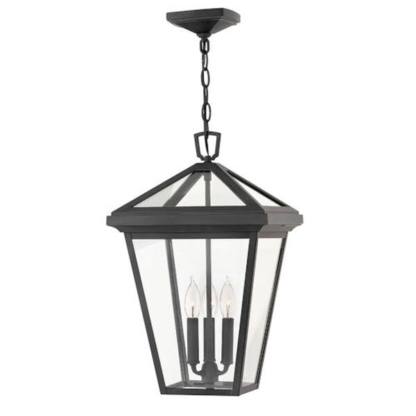 Alford Place Museum Black Three-Light Outdoor Hanging Light, image 4