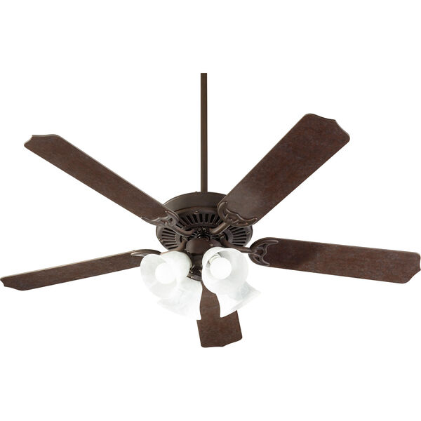 Capri Ix Toasted Sienna with Faux Alabaster Four-Light Energy Star 52-Inch LED Ceiling Fan, image 1