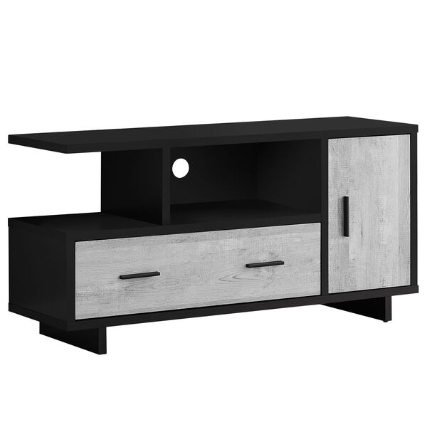 Black and Gray 47-Inch TV Stand, image 1