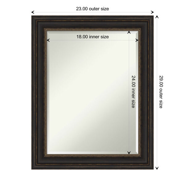 Bronze 23W X 29H-Inch Bathroom Vanity Wall Mirror, image 6