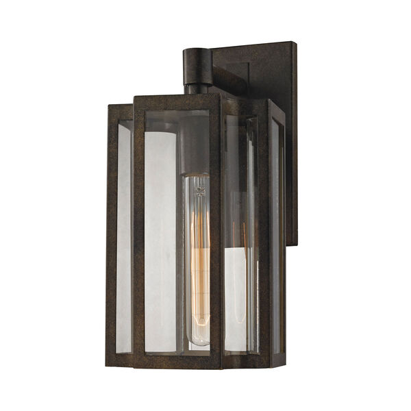 Uptown Hazelnut Bronze 6-Inch One-Light Outdoor Wall Sconce with Clear Glass, image 1