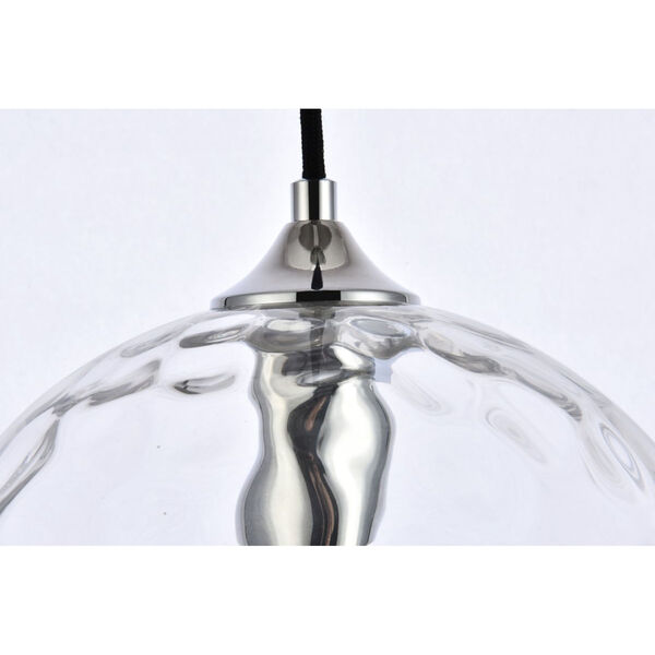 Cashel Chrome and Clear One-Light Pendant, image 5