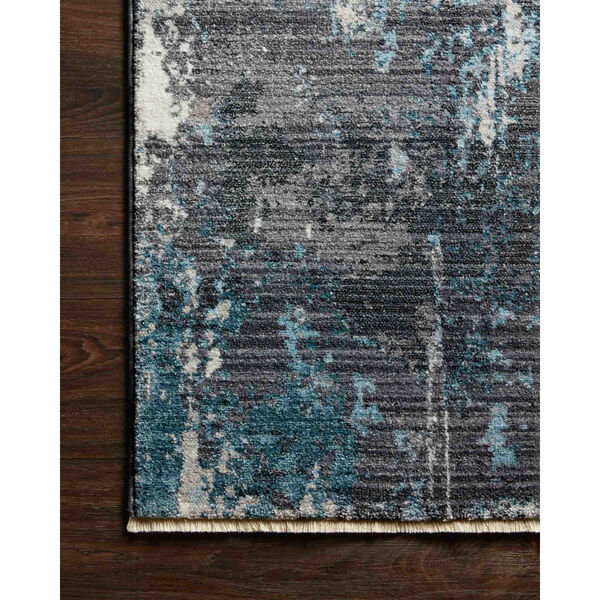 Samra Charcoal and Sky Rectangular: 9 Ft. 6 In. x 13 Ft. 1 In. Area Rug, image 3