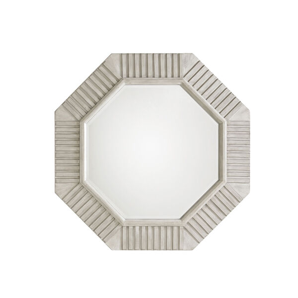 Oyster Bay White Selden Octagonal Mirror, image 1
