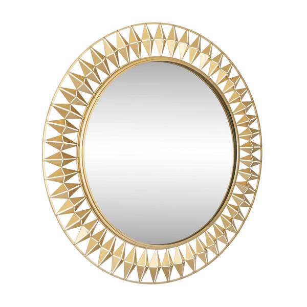 Forever French Gold Round Wall Mirror, image 3
