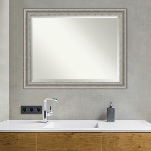 Parlor Silver 46W X 36H-Inch Bathroom Vanity Wall Mirror, image 3