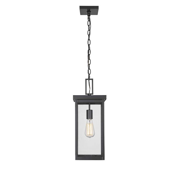 Barkeley Powder Coated Black One-Light Outdoor Hanging Lantern, image 1