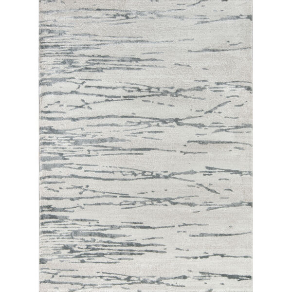 Matrix Abstract Gray Rectangular: 5 Ft. 3 In. x 7 Ft. 2 In. Rug, image 1