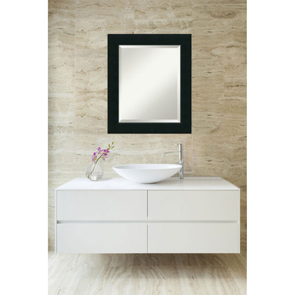 Satin Black 21 x 25-Inch Medium Vanity Mirror, image 4