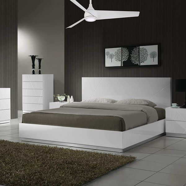 Twist Flat White 52-Inch Integrated LED Ceiling Fan, image 3