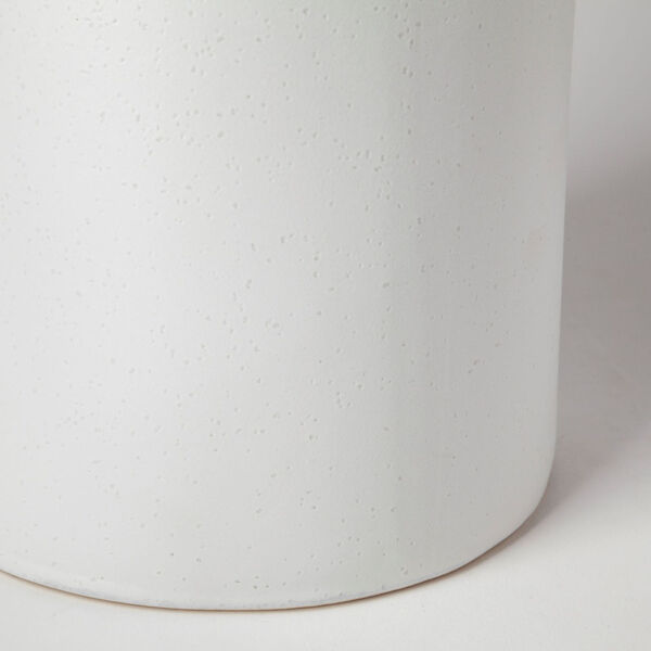 Kira I White Pinstripe Ceramic Vase, image 6
