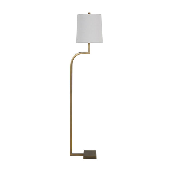 Hawthorn Matte Antique Brass One-Light Floor Lamp, image 1